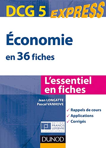 Stock image for DCG 5 : Economie en 36 fiches for sale by Ammareal