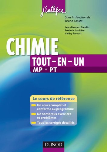 Beispielbild fr Chimie tout-en-un MP-PT - Cours et exercices corrigs zum Verkauf von Ammareal