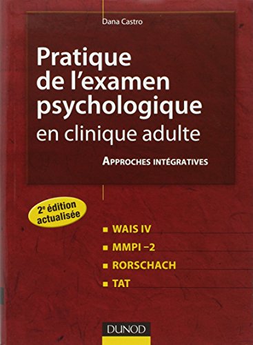 Beispielbild fr Pratique de l'examen psychologique en clinique adulte zum Verkauf von Ammareal