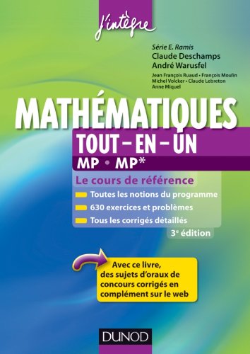Stock image for Mathmatiques tout-en-un MP MP* - 3me dition - Le cours de rfrence for sale by Ammareal