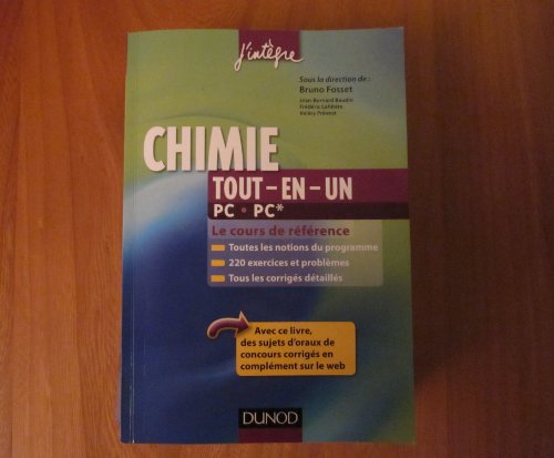 Beispielbild fr Chimie tout-en-un PC-PC* - Le cours de rfrence zum Verkauf von Ammareal