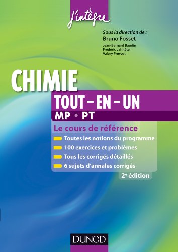 Beispielbild fr Chimie tout-en-un MP-PT - 2e d. - Le cours de rfrence zum Verkauf von Ammareal