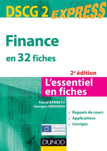Stock image for Finance DSCG 2 - 2e d. - en 32 fiches for sale by medimops
