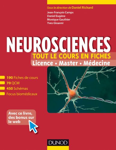 9782100585045: Neurosciences - Tout le cours en fiches: 190 fiches de cours, QCM corrigs et focus biomdicaux