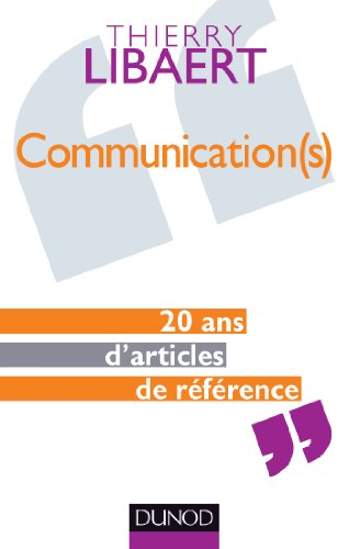 9782100599684: Communication(s) : 20 ans d'articles de rfrence