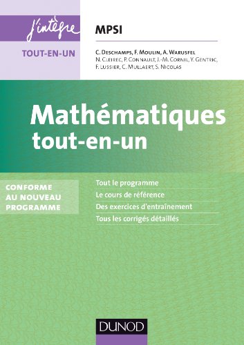 Stock image for Mathmatiques tout-en-un MPSI: Conforme  la rforme 2013 for sale by medimops