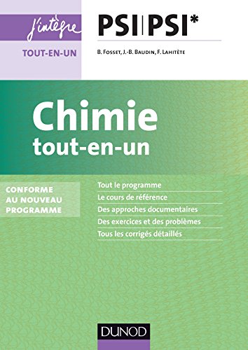 Beispielbild fr Chimie tout-en-un PSI-PSI* - nouveau programme 2014: nouveau programme 2014 zum Verkauf von Ammareal