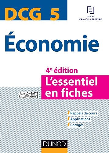 Stock image for DCG 5 Economie - 4e d. - L'essentiel en fiches for sale by medimops