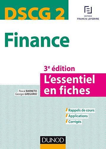 Stock image for DSCG 2 - Finance - 3e d. - L'essentiel en fiches for sale by medimops