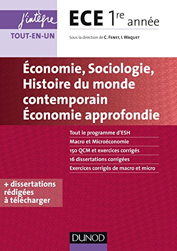 Beispielbild fr Economie, Sociologie, Histoire du monde contemporain, Economie approfondie - ECE 1re anne zum Verkauf von medimops