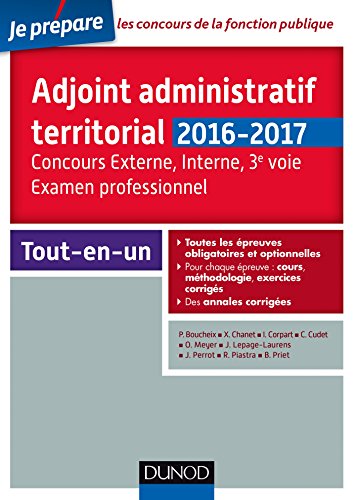 Stock image for Adjoint administratif territorial - Concours et Examen professionel - 2e d.: Tout-en-un for sale by Ammareal