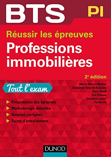 Beispielbild fr Professions Immobilires : Russir Les preuves, Bts Pi : Tout L'exam zum Verkauf von RECYCLIVRE