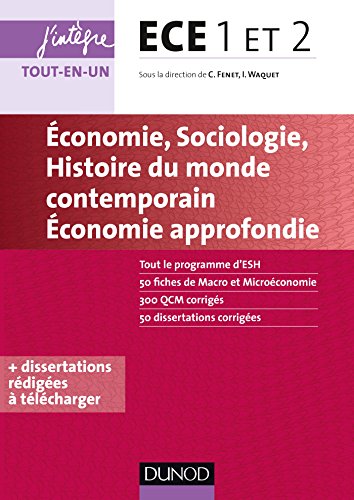 Stock image for ECE 1 ET 2 - Economie, Sociologie, Histoire du monde contemporain, Economie approfondie for sale by medimops