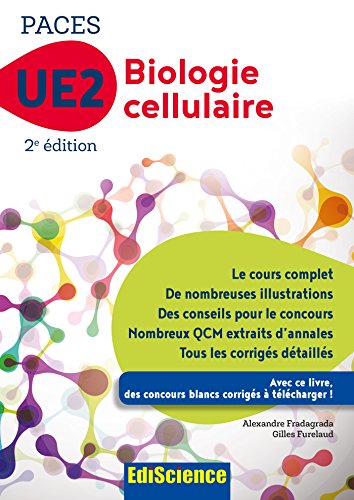 Beispielbild fr Biologie cellulaire-UE2 PACES -2e d. - Manuel, cours + QCM corrigs: Manuel, cours + QCM corrigs zum Verkauf von Ammareal