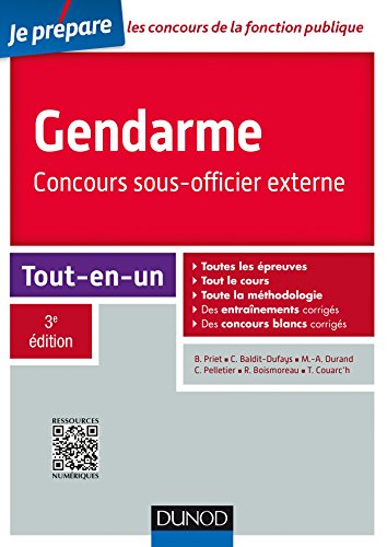 Imagen de archivo de Gendarme - Concours sous-officier externe - 3e d. - Tout-en-un a la venta por Ammareal