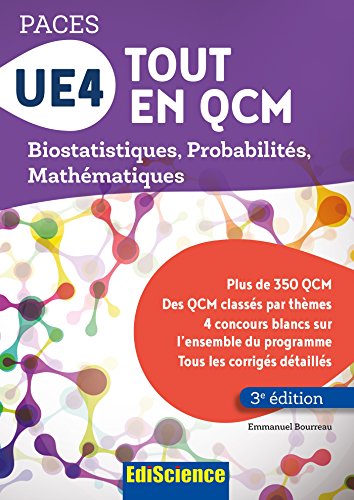 Stock image for Paces : Ue4 Tout En Qcm : Biostatistiques, Probabilits, Mathmatiques for sale by RECYCLIVRE