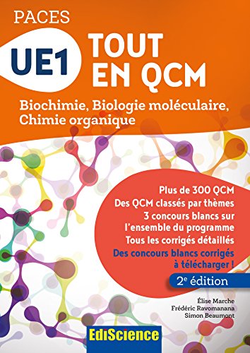 Beispielbild fr UE1 Tout en QCM - PACES - 2e d. - Biochimie, Biologie molculaire, Chimie organique: Biochimie, Biologie molculaire, Chimie organique zum Verkauf von Ammareal