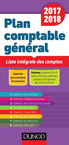 Beispielbild fr Plan comptable gnral 2017/2018 - Liste intgrale des comptes zum Verkauf von medimops