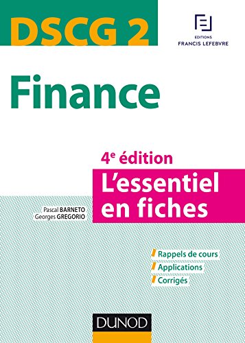 Stock image for DSCG 2 - Finance - 4e d. - L'essentiel en fiches for sale by medimops