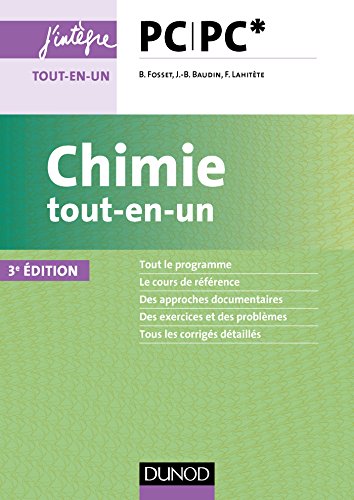 Stock image for Chimie tout-en-un PC-PC* - 3e d. Baudin, Jean-Bernard; Lahitte, Frdric et Fosset, Bruno for sale by BIBLIO-NET