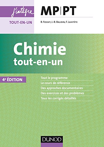 Stock image for Chimie tout-en-un MP-PT - 4e d for sale by Ammareal