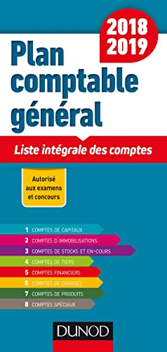 Beispielbild fr Plan comptable gnral 2018/2019 - 19e d. - Liste intgrale des comptes zum Verkauf von medimops