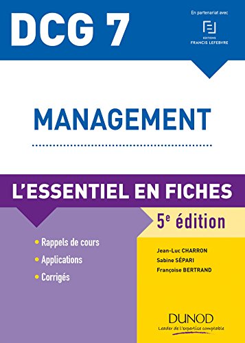 Stock image for DCG 7 - Management - L'essentiel en fiches for sale by Ammareal