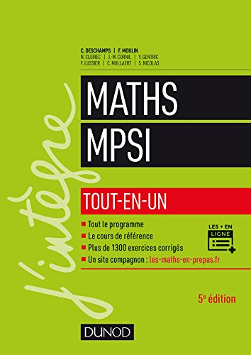 Stock image for Mathmatiques MPSI - Tout-en-un - 5e d. for sale by medimops