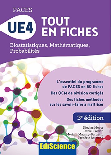 9782100777983: PACES UE4 Tout en fiches - Biostatistiques, Mathmatiques, Probabilits