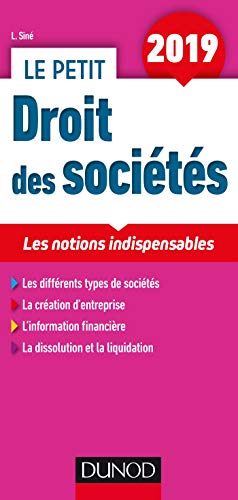Stock image for Le petit Droit des socits 2019 - Les notions indispensables for sale by medimops