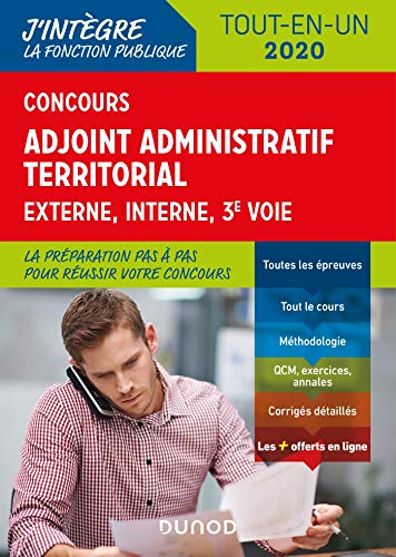 Stock image for Concours Adjoint administratif territorial - Tout-en-un - Externe, interne, 3e voie - 2020: Tout-en-un - Externe, interne, 3e voie for sale by Ammareal