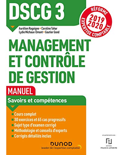 Beispielbild fr DSCG 3 Management et contrle de gestion - Manuel - Rforme 2019-2020: Rforme Expertise comptable 2019-2020 (2019-2020) zum Verkauf von medimops