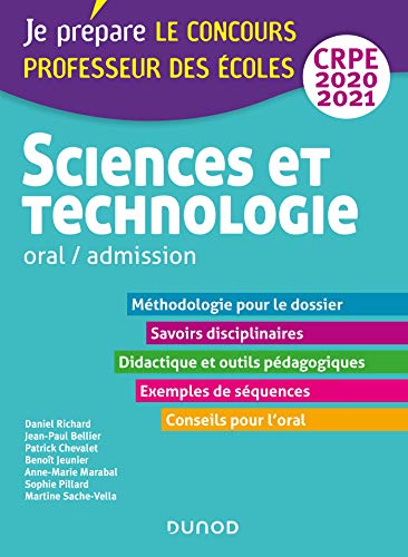 Beispielbild fr Sciences et technologie - Oral, admission - CRPE 2020-2021 (2020-2021) zum Verkauf von MusicMagpie