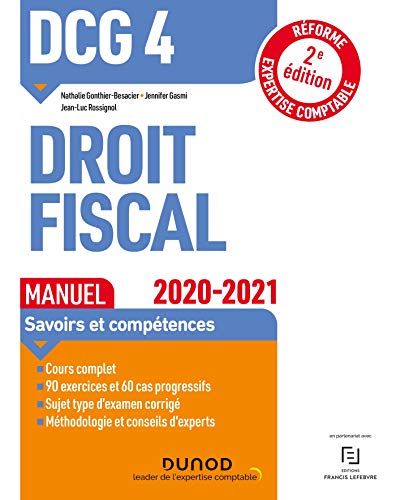 Imagen de archivo de DCG 4 Droit fiscal - Manuel - 2020/2021: 2020/2021 (2020-2021) a la venta por Ammareal