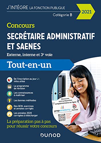 Stock image for Concours Secrtaire administratif et SAENES - Tout-en-un - Concours 2021: Tout-en-un - Concours 2021 (2021) for sale by Ammareal