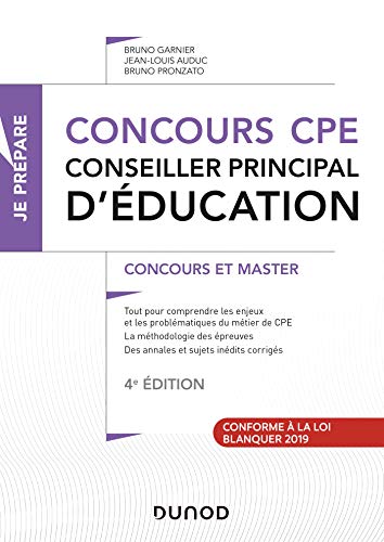 Beispielbild fr Concours CPE - Conseiller principal d'ducation - 4e d. - Tout-en-un: Tout-en-un (Je prpare (1)) zum Verkauf von medimops