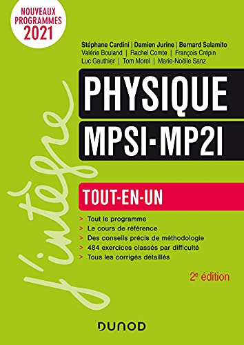 9782100820924: Physique tout-en-un MPSI MP2I 2021 (2021)