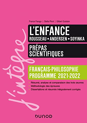 Beispielbild fr L'enfance - Prpas scientifiques Franais-Philosophie - 2021-2022 (2021-2022) zum Verkauf von Ammareal