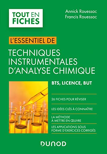 Beispielbild fr Techniques instrumentales d'analyse chimique - L'essentiel: L'essentiel zum Verkauf von Gallix