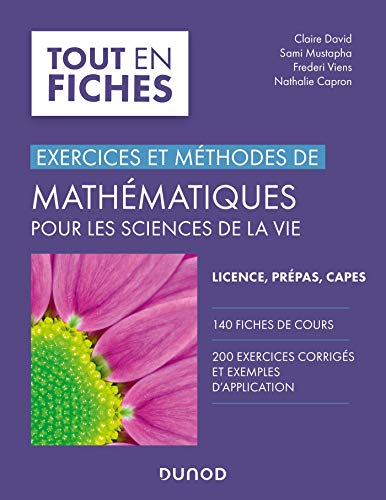 9782100827022: Mathmatiques pour les sciences de la vie: Exercices et mthodes