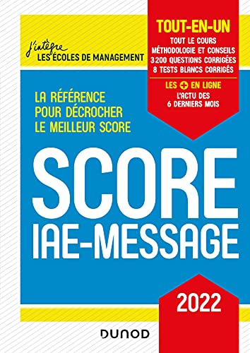 Stock image for Score Iae-message : Tout-en-un : 2022 for sale by RECYCLIVRE