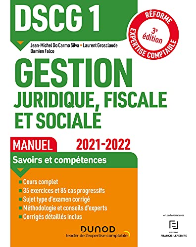 Stock image for Dscg 1, Gestion Juridique, Fiscale Et Sociale : Manuel : 2021-2022 for sale by RECYCLIVRE