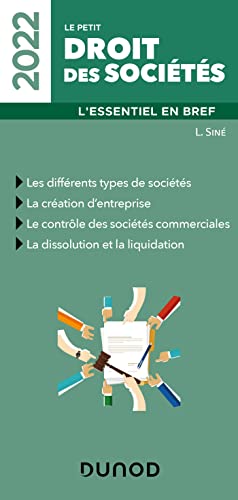 Stock image for Le petit Droit des socits 2022: L'essentiel en bref (2022) for sale by Ammareal