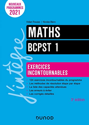 Beispielbild fr Maths exercices incontournables BCPST 1 - 3e d. zum Verkauf von Gallix