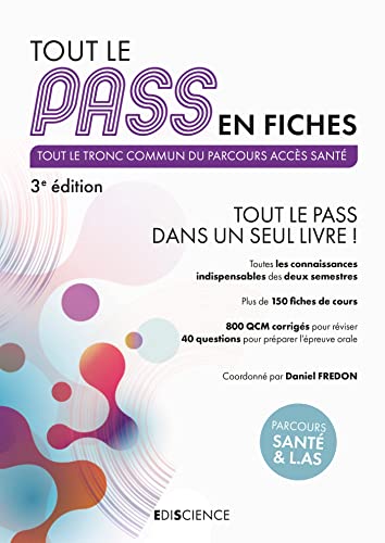 Stock image for Tout Le Pass En Fiches : Tout Le Tronc Commun Du Parcours Accs Sant for sale by RECYCLIVRE