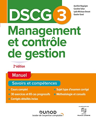 Beispielbild fr DSCG 3 Management et contrle de gestion - Manuel - 2e d. zum Verkauf von medimops