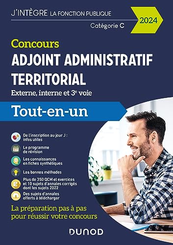 Stock image for Concours Adjoint administratif territorial - 2024: Tout-en-un - Externe, interne et 3e voie [FRENCH LANGUAGE - Soft Cover ] for sale by booksXpress