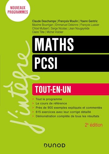 9782100863952: Maths PCSI - 2e d.: Tout-en-un