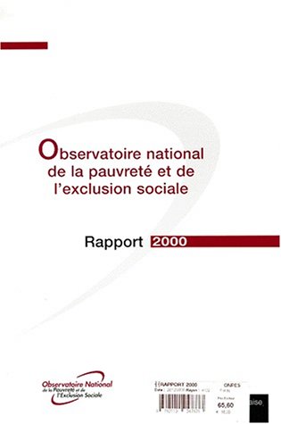 9782110047373: Observatoire national de la pauvret et de l'exclusion sociale.: Rapport 2000