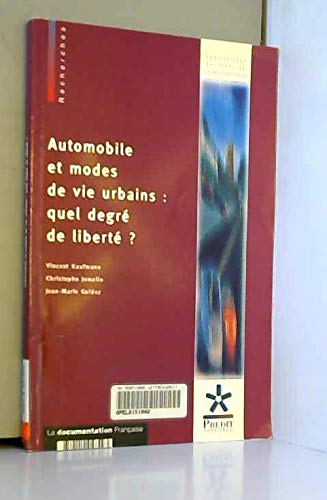 Imagen de archivo de Automobile et modes de vie urbains : quel degr de libert ? a la venta por Ammareal